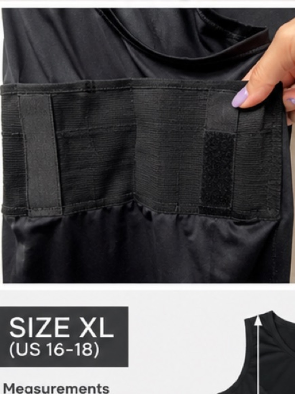 GrayStone Concealment Black CCW Compression Holster Tank Top Women’s XL - Picture 5 of 12